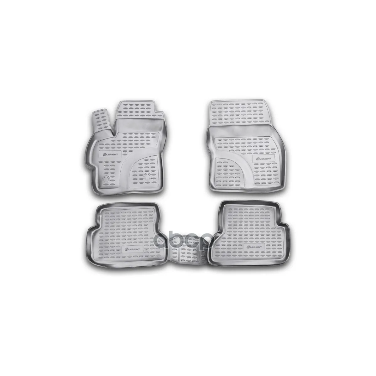 Комплект Резиновых Автомобильных Ковриков В Салон Mazda 3 2003-2009, 4 Шт.(Полиуретан) ELEMENT арт. NLC3301210K