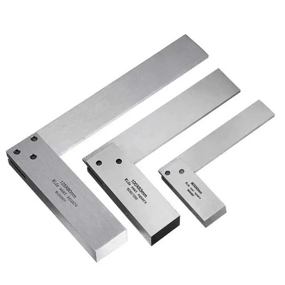 

Right Angle Ruler Precision 90 Degree Ruler Hardened Steel Protractor Grinding Steel Hardened Ruler Engineer Woodworking Tool