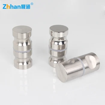 

Single-hole Stainless Steel Bathroom Glass Door handle and knob Handshandle Solid Brush Small Sliding Door Handle Shower Handle