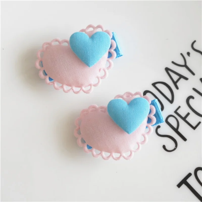YBaby/модные милые заколки для волос в форме цветка и сердца для девочек; кавайный набор заколок для волос; заколки для волос принцессы; Детские аксессуары для волос