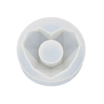

New DIY Handmade Plaster Candle Soap Epoxy Mold Love Heart Fleshy Flowerpot Silicone Molds