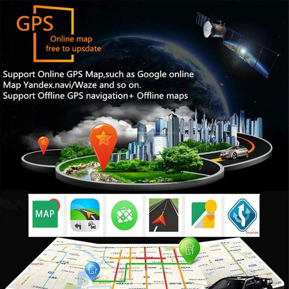 2 Din 9 дюймов Android 8 1 Универсальное автомобильное радио двойной Стерео Gps навигация