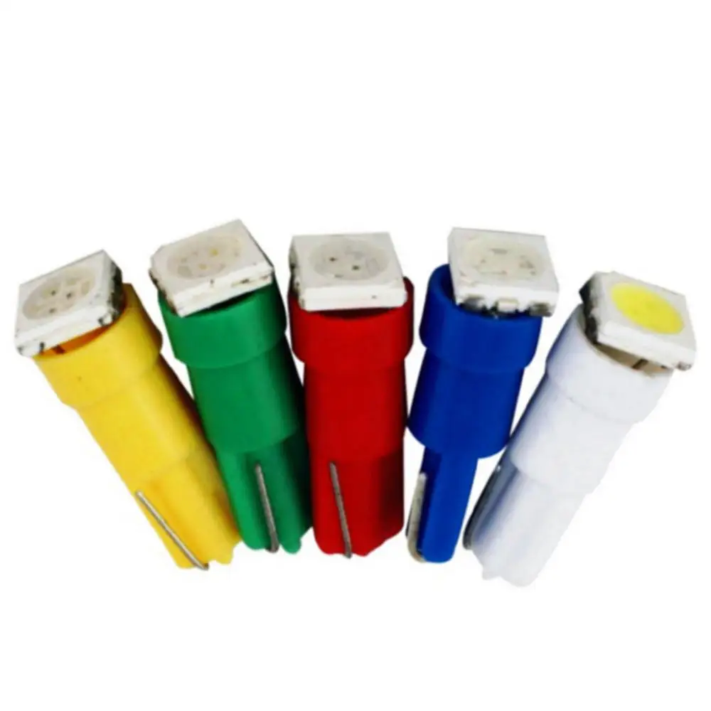 10 шт. 12 В T5 5050 SMD СВЕТОДИОДНЫЙ Автомобильный панельный светильник приборная панель Автомобильная приборная панель индикатор потепления клиновидная лампочка скорости - Испускаемый цвет: Цвет: желтый