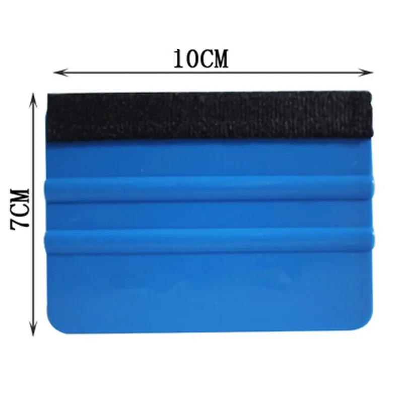 10Pcs Blue Squeegee Felt Edge Scraper Car Decals Vinyl Wrapping & Tint Tools For Razor Blade Scraper Automatic Film Squeegee Set