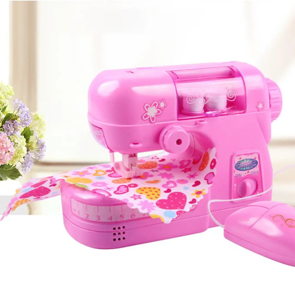 GloryStar Kids Girl Simulation Children Sewing Machine Small Appliances Toy Sets Pretend Toy