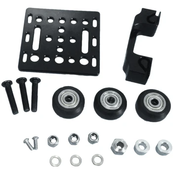 

V-Slot for Openbuilds X-Axis Slider Aluminum Plate + Timing Belt Buckle + Wheels Set 2020 Profile Board Buckle 3D Printer Part