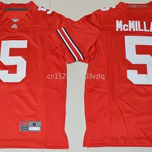Новое поступление, высокое качество, Raekwon McMillan футболка колледжа, Майки#5 McMillan, молодежные майки, S-XL