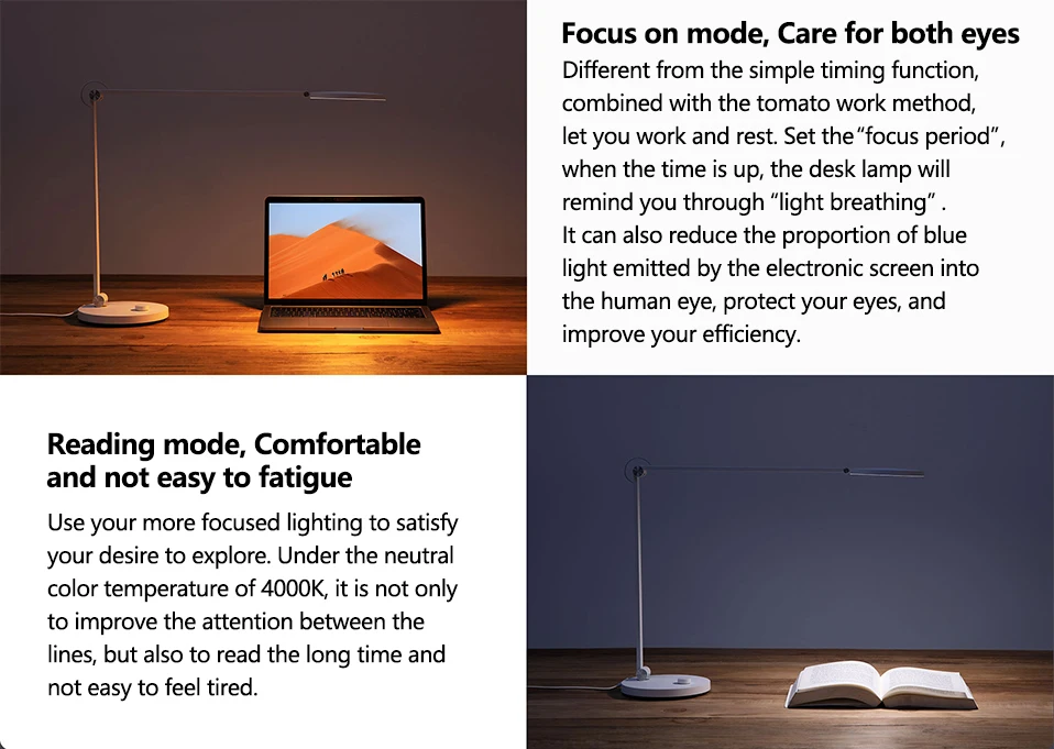 Xiaomi Mijia LED Desk Lamp Pro Smart Eye Protection Table Lamps Dimming Reading Light Work with Apple HomeKit Reading Light (11)