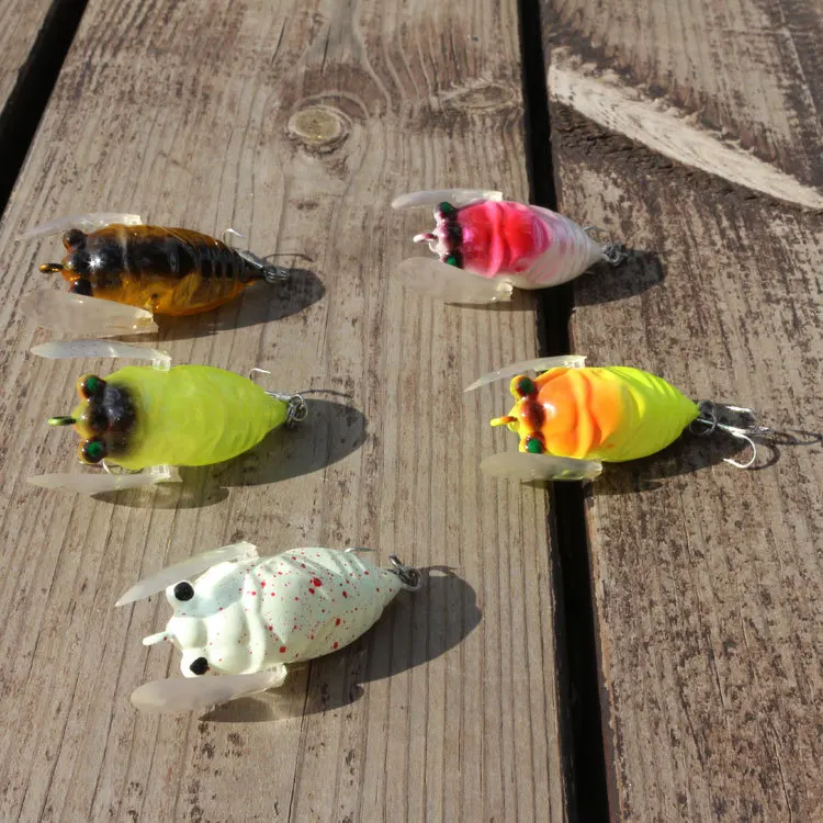 

Lure SUPERBAIT Cicada Set Insect Floating Baits Blackfish Lure Hard Bait Set