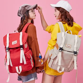

Waterproof Polyester Backpack Female Korean Fashion Student Bag Large Capacity Travel Bag Multifunctional Laptop Bag Mochila