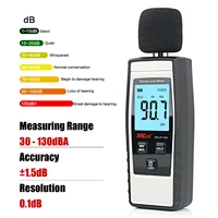 XRCLIF Noise Audio Level Meter Sound Level Meter Digital Handheld DB Meter Sound Monitor 30-130dB Decibels Mini Sound Meter 1