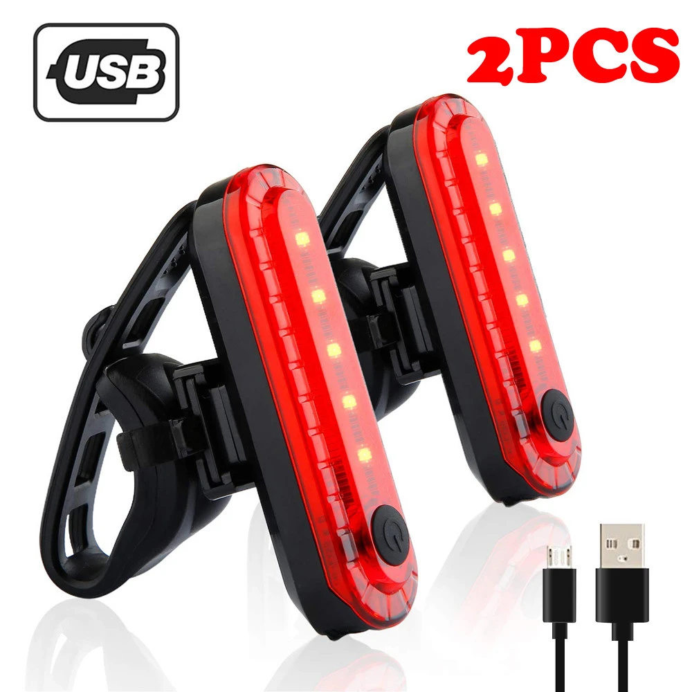 Luces LED delanteras para bicicleta, unidades, recargables vía resistentes al 4 modos, luz para faro trasero|Luz de bicicleta| - AliExpress
