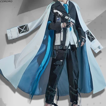 

Anime! Arknights Executor Titleless Code RHODES ISLAND Bloodline of Combat Handsome Uniform Cosplay Costume Halloween Suit