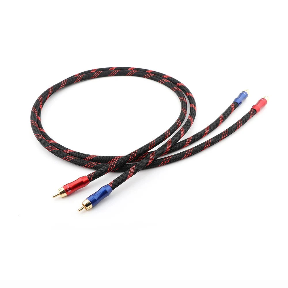 Медный кабель YTER X418 OCC RCA высокопроизводительный Премиум Hi Fi аудио для соединения
