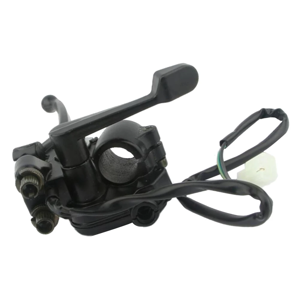Solid Double Dual Brake Lever Thumb Throttle with Oiler for 7/8 inch Handlebar ATV QUAD Motorcycle (50-250cc Single Cylinder)