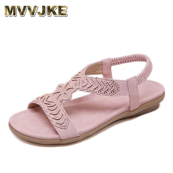 

MVVJKESummer Flat Sandals Ladies Bohemia Beach Flip Flops Shoes Gladiator Women Shoes Sandles platform Zapatos Mujer Sandalias
