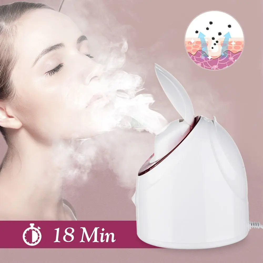 LAIKOU Nano Ionic Deep Cleaning Facial Cleaner UV Sterilization Facial Hot Steamer Face Sprayer Beauty Face Steaming Device