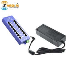 8 порт PoE инжектор гигабитная патч-панель с 24 Вольт 120 блок питания Ватт для Wi-Fi точки доступа MikroTik Ubnt и т. Д. 24В устройств