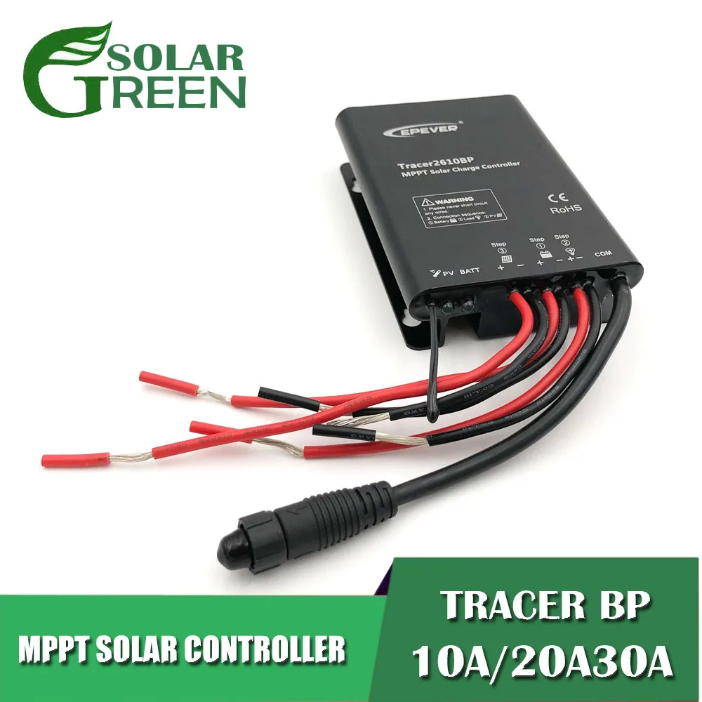 30 20 10 A MPPT Контроллер заряда 12 В/24 В ip68 Водонепроницаемый Регулятор Tracer BP литиевая