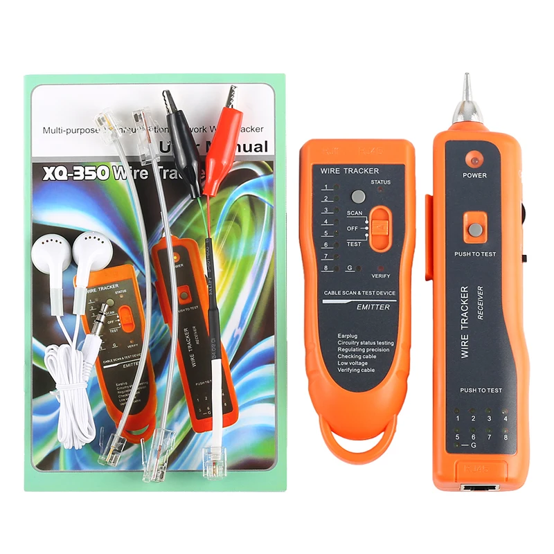 Тестер кабеля локальной сети Cat5 Cat6 RJ45 UTP STP детектор линейный трекер телефонного