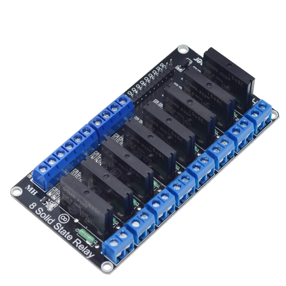 5V Relay 1 2 4 8 Channel OMRON SSR High Low Level Solid State Relay Module 250V 2A For Arduino