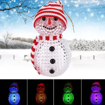 

Night Light LED Snowman ABS Flashing Christmas New Year Gift Cute New Arrvials