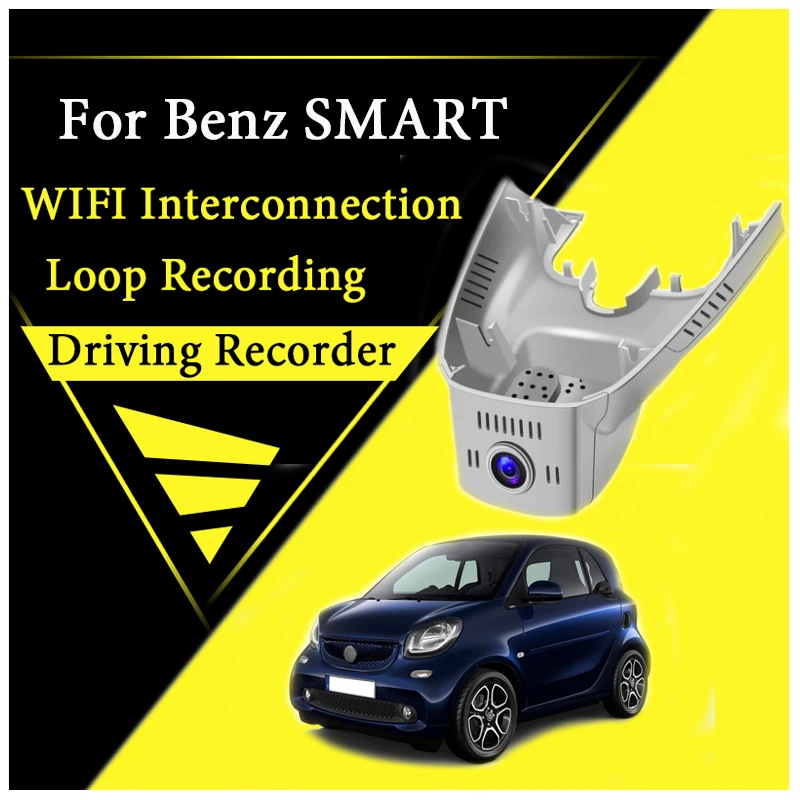 Car Road Record WiFi DVR Dash Camera Driving Video Recorder For Mercedes Benz MB SMART 2013~2020 Recording FGHC