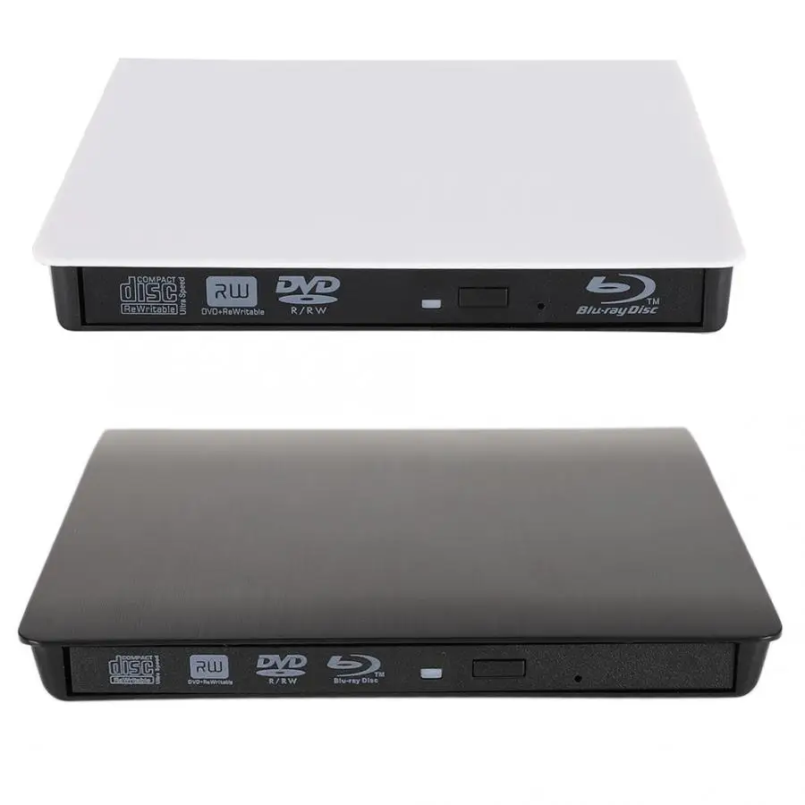 USB3.0 SATA DVD/CD-ROM RW корпус внешний портативный корпус оптического привода для 12,7 мм CD дисков черный/белый