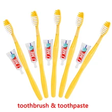 20/10/5/1 шт красочные стоматологический натуральный Портативный бамбук плоский одноразовые кисти деревянная ручка мягкая Щетинная зубная щетка