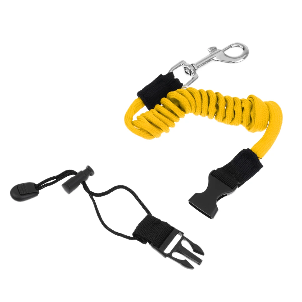 MultipleColors 140cm Elastic Coiled Cord Lanyard SUP Leash For Kayak Canoe Paddle Fishing Rod for Water Sports