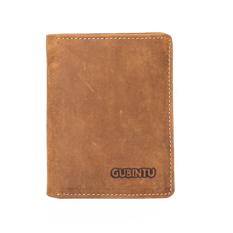

New Men Wallets Genuine Leather Bifold Small Money Wallets Vintage Business Card Holders Men's Clutch Coin Purse Gift for Men