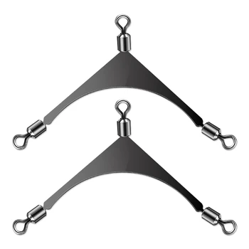 BIG OFFER ❤️ 5PCS/Lot American 3 Way Stainless Steel Fishing Jig Head Swivels Rolling Pole Connector Tackle Swivel Fishing Accessories - discount item 46% OFF Sports & Entertainment