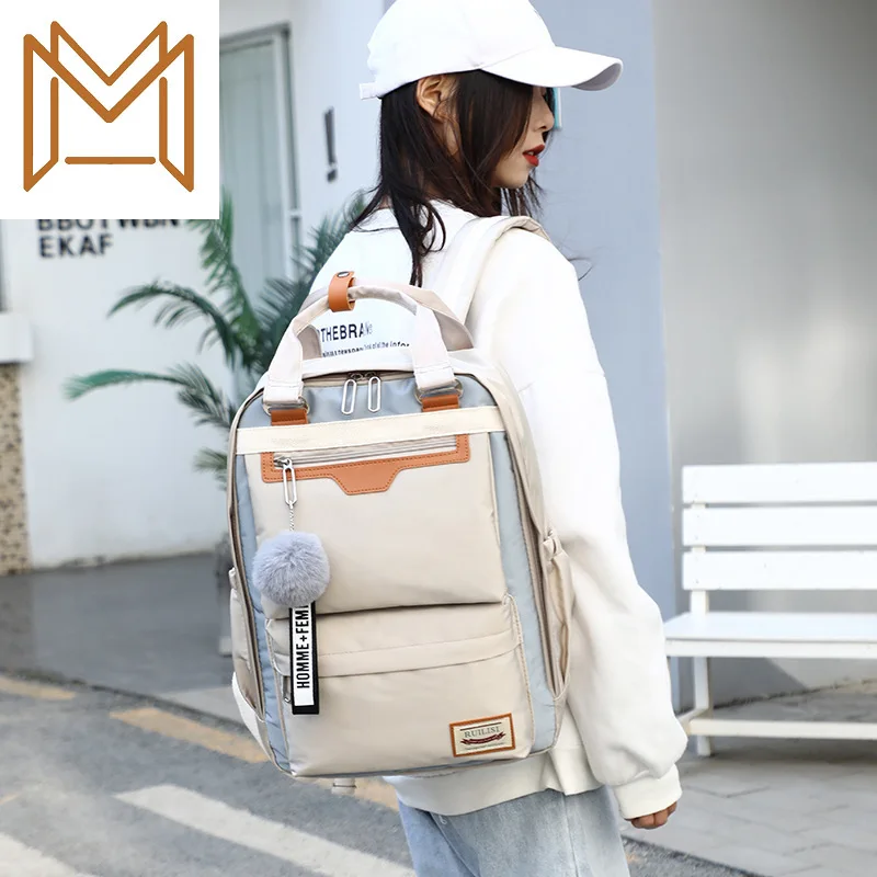 

2019 Leisure Time Computer Both Shoulders Package Middle School Student Men Women Waterproof Outdoors More Function Package