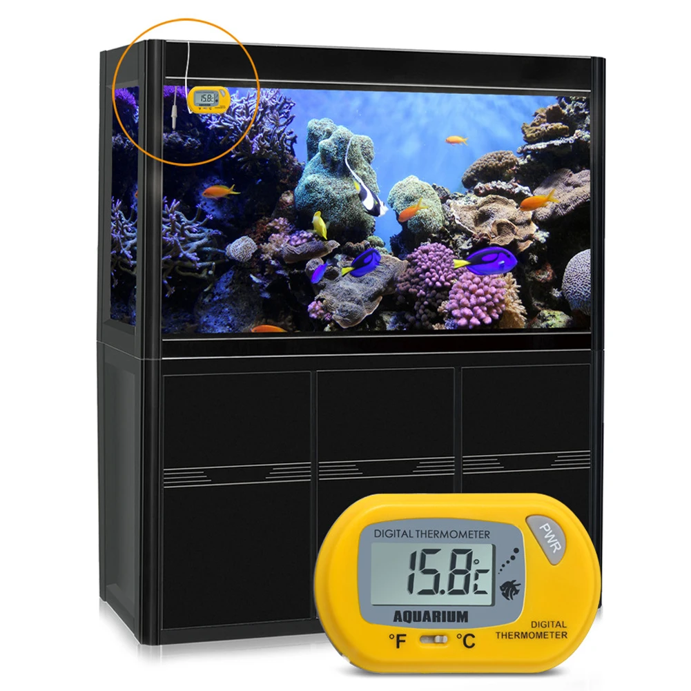 Новое поступление Sucked Тип ПЭТ боксовый термометр светодиодный цифровой дисплей аквариум холодильники термометр для измерения температуры воды