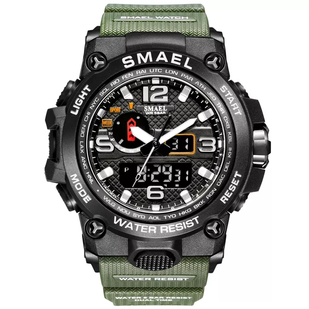Smael Brand Fashion Men Sports Watches Men Analog Quartz Clock Military  Watch Male Watch Men's 1545 Relogios Masculino - Digital Wristwatches -  AliExpress
