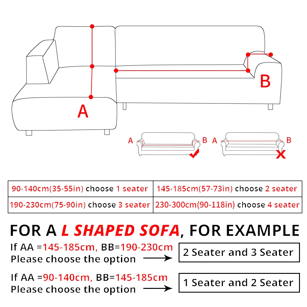 2 шт. угловой Диванный Чехол Эластичный Диванный чехол для дивана секционный L форма d Диванный чехол шезлонг стрейч Диванный чехол L форма