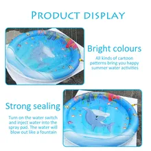 Детский водный игровой коврик, надувной, утолщенный, ПВХ, для младенцев, животик, время, игровой коврик, для малышей, для веселой активности, игровой центр, водный коврик для малышей