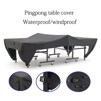 

Wear Resistant Pingpong Table Cover Dustproof Year-around Indoor Outdoor Waterproof Protective Sheet Yard Practical Foldable