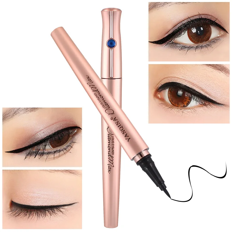

Blue Diamond Waterproof Eyeliner Hard Head Quick Dry Waterproof Not Smudge Eyeliner Pen Makeup