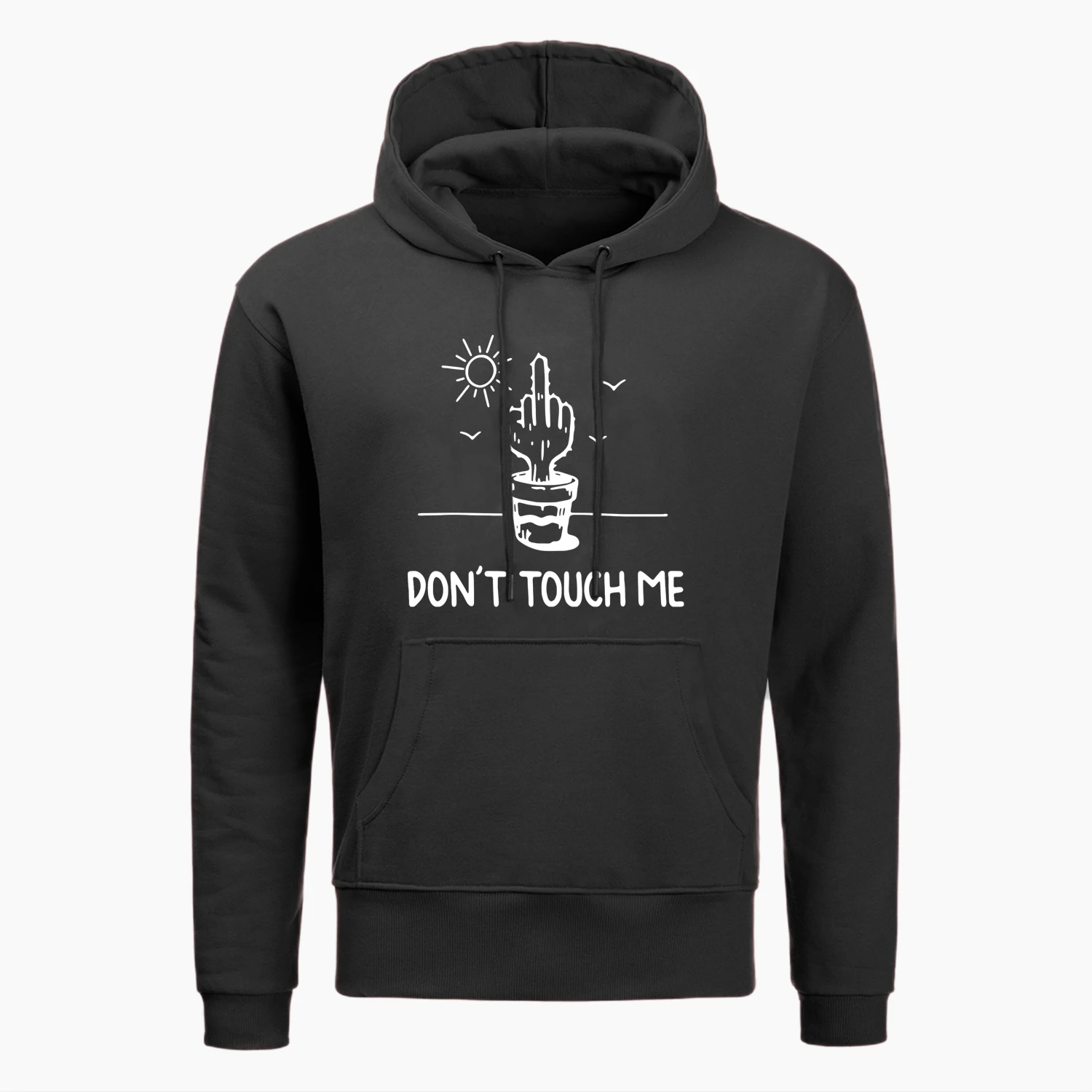 2019 Funny Mens Hoodies Cactus Dont'S Touch Me Fashion Print Hoodie