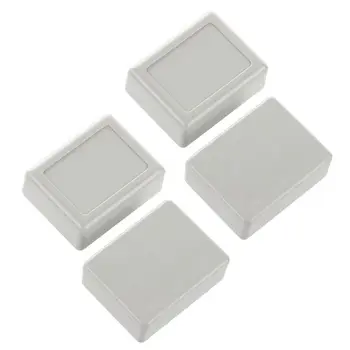 

4 pcs 46 x 36 x 18mm waterproof plastic housing DIY junction box gray-white
