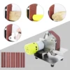 110V/220V Polishing Grinding Machine Cutter Edges Sharpener Multifunctional Grinder Mini Electric Belt Sander 7 speed Adjustable 5