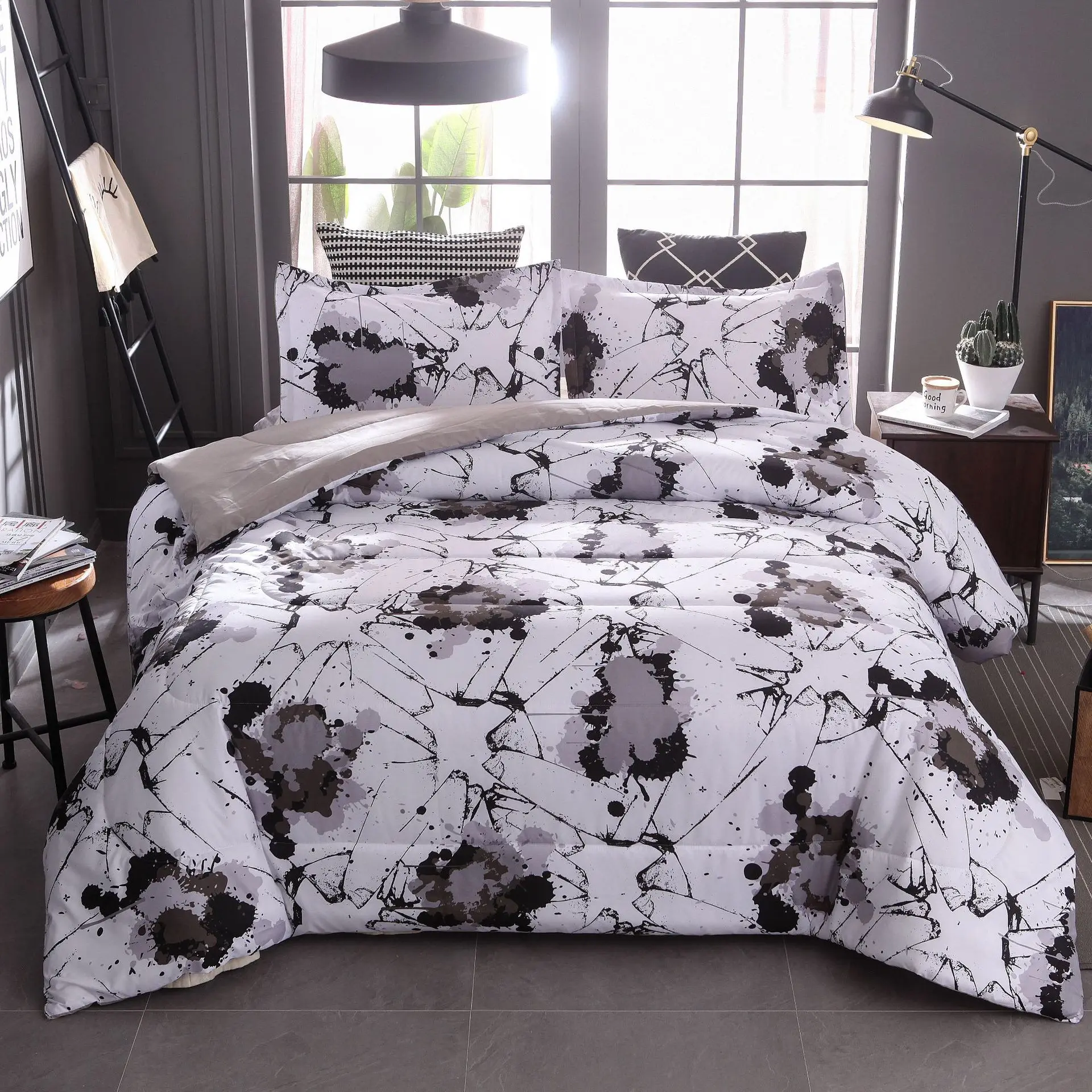 

Stride into for Ink Textile Quilt Three-piece Suit