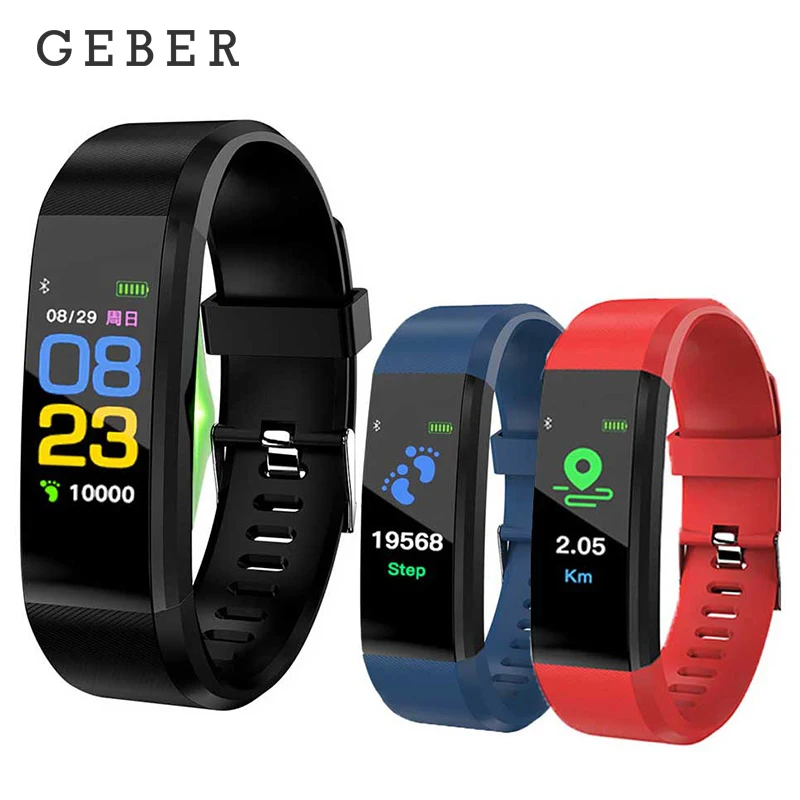 Смарт браслет 115 Plus с монитором сердечного ритма и артериального давления смарт