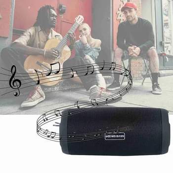 

Booms Bass L12 Portable Bluetooth Speaker Wireless Bass Column Waterproof Outdoor Speaker Subwoofer Stereo Loudspeaker