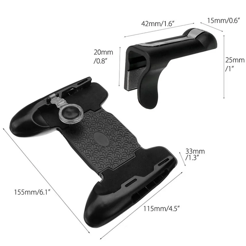 4 в 1 контроллер мобильный игровой курок Fire V6.0 L1R1 кнопка+ игровой коврик для PUBG мобильный игровой огонь Кнопка Aim ключ смартфон