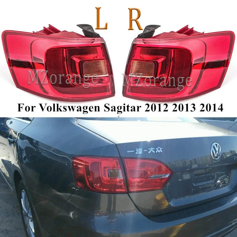 Для Volkswagen Sagitar 2012 2013 внешний задний светильник хвост светильник в сборе тормозной фонарь светильник задние фары