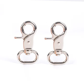 

10Pcs/pack strong Metal Carabiner Clip Swivel Trigger Dog Buckle KeyRing KeyHooks retaining ring DIY Craft Lobster Clasp