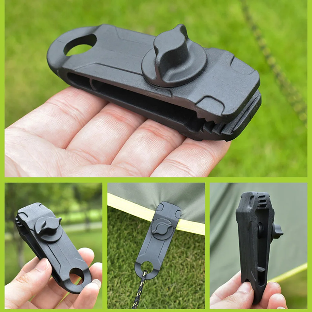Rope Hook Tent Lashing-Buckle Awning Barb-Clip Tarpaulin Outdoor Windproof 10pcs Clip-Quality
