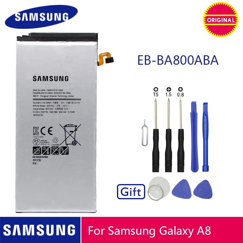 Оригинальная Аккумуляторная Батарея SAMSUNG 3050 мАч для Samsung GALAXY A8 2015 A8000 A800F A800S A800YZ